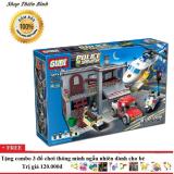 Bộ ghép hình lego cảnh sát Gudi 9318- siêu cảnh sát 465 chi tiết