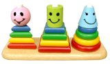 Đồ chơi gỗ Winwintoys 62072 - Bộ xếp hình 3 trụ