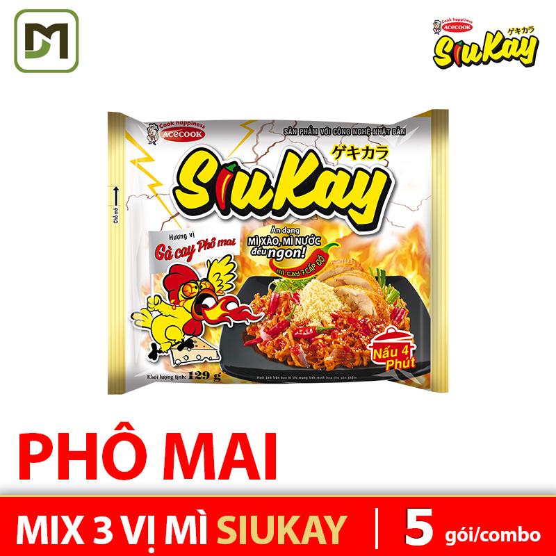 Mì SiuKay Hải Sản 128g combo 5 gói