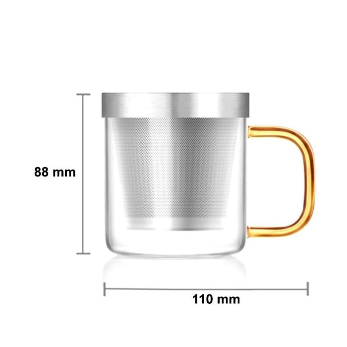 Ly lọc inox vàng Samadoyo S049B 350ml