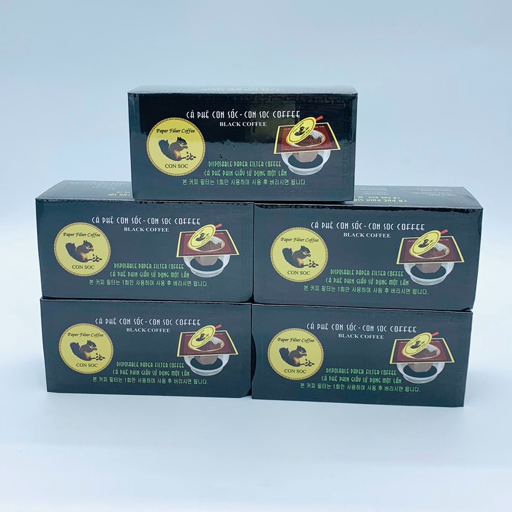 Cà phê Con Sóc Đen combo 5 hộp