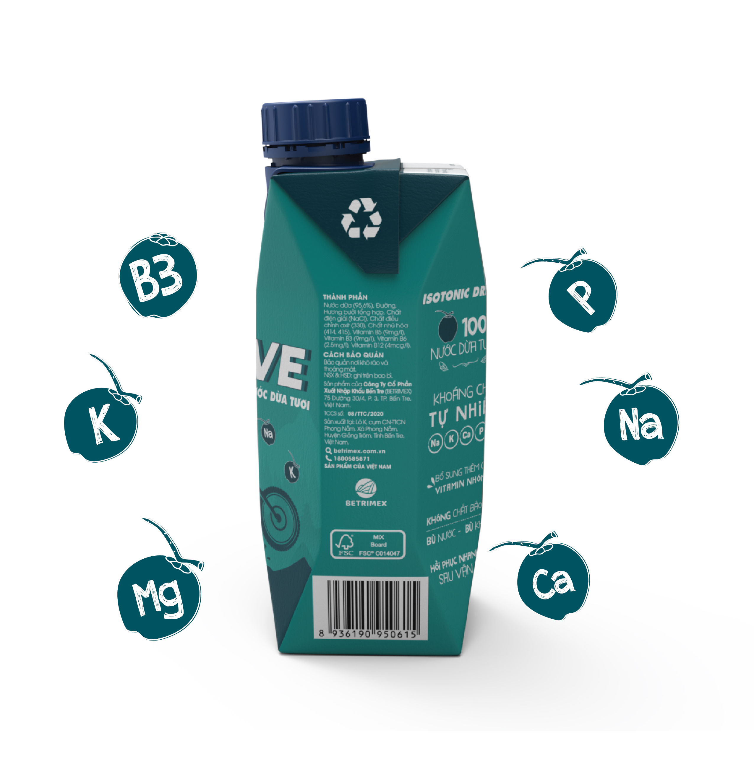 Nước dừa COCOXIM Active 330ml combo 3 hộp