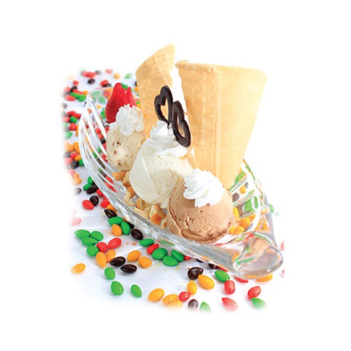 LY KEM THUYỀN OCEAN ALASKA BANANA SPLIT DISH P00116 350ML