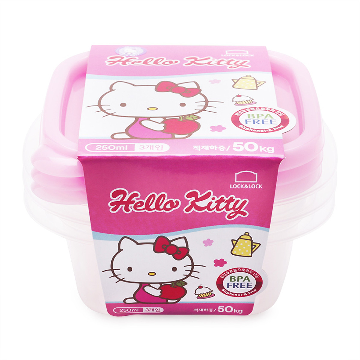 HỘP NHỰA HELLO KITTY LOCK&LOCK LKT808
