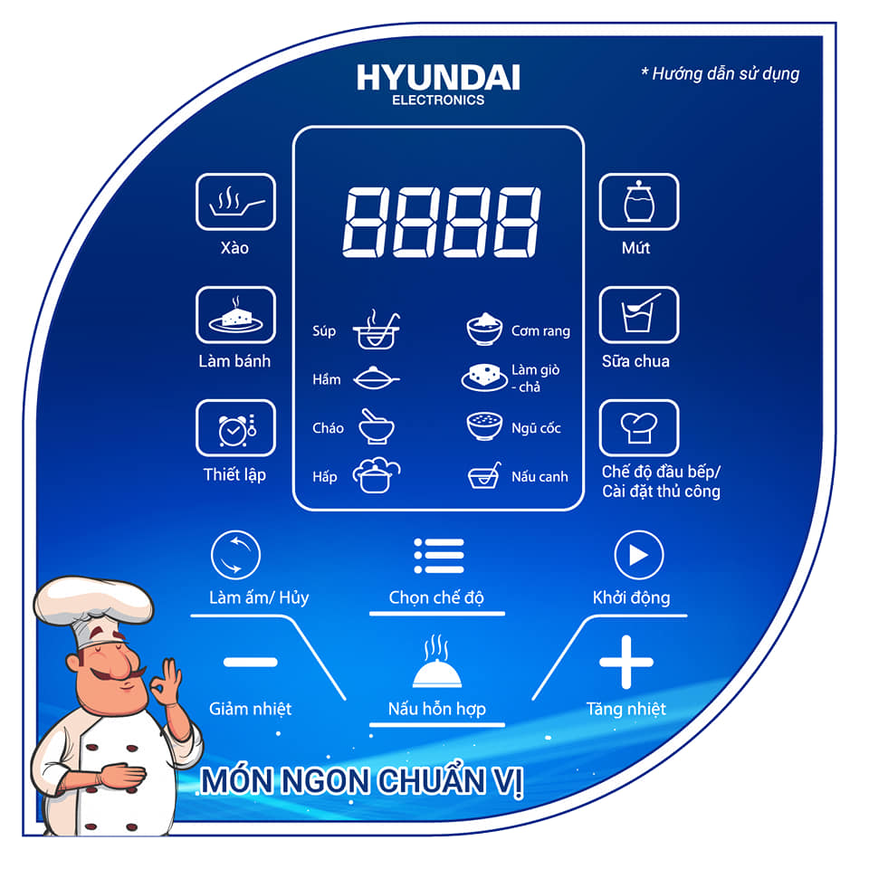 Nồi Hầm Điện Tử Hyundai HDE-2500S 6L