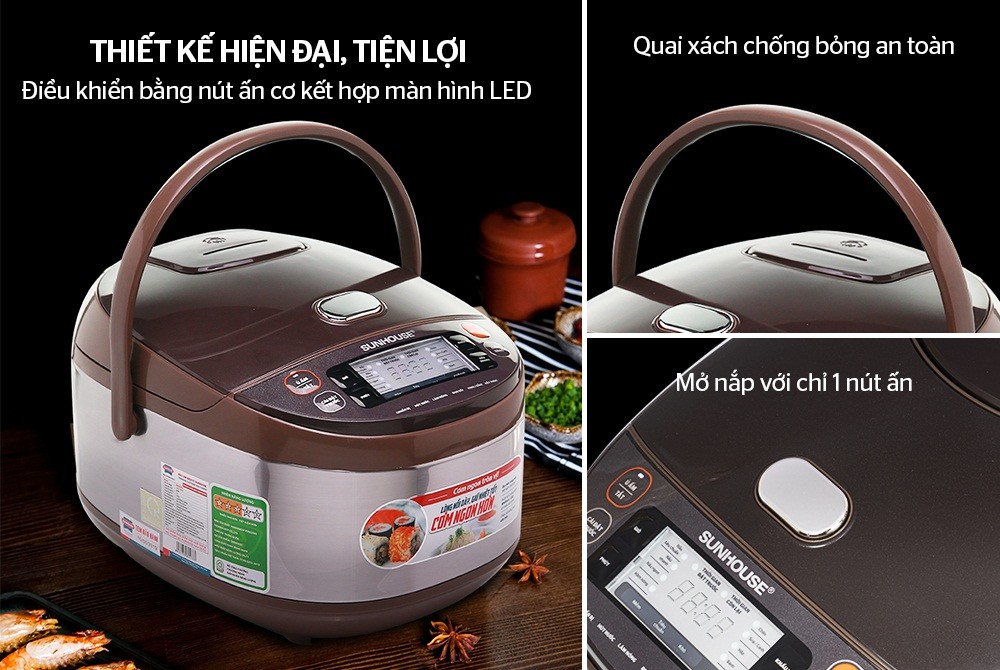Nồi cơm điện tử Sunhouse SHD8905C