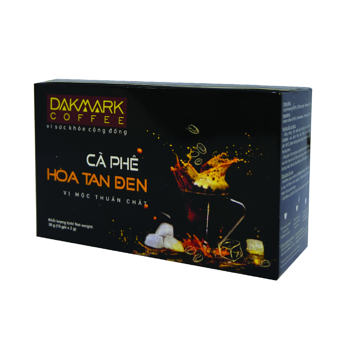 Cà phê đen hòa tan Dakmark
