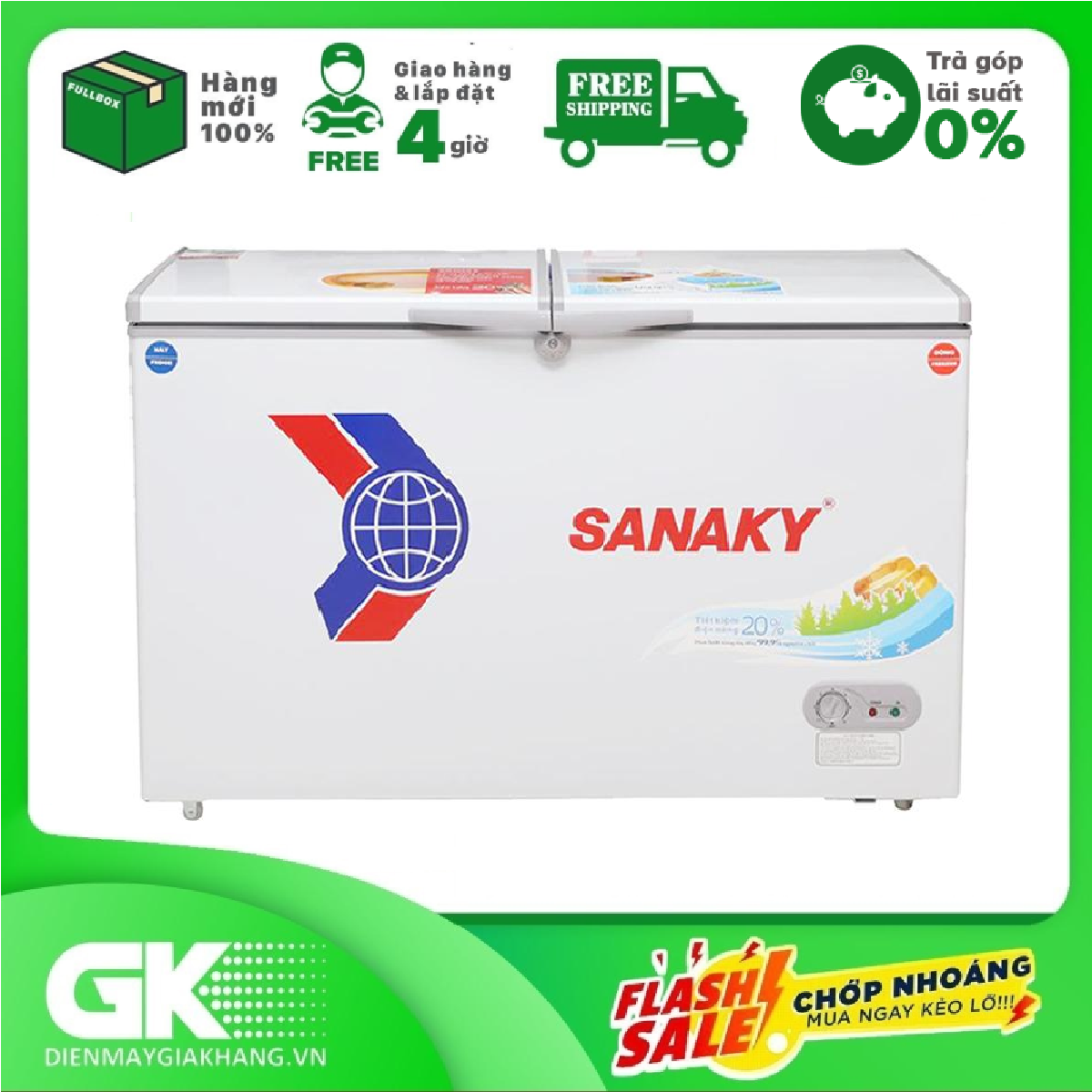 Tủ đông Sanaky VH-2299W1/2299W3 220L