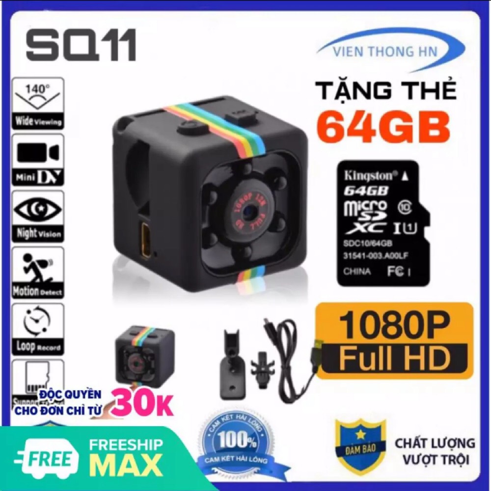 Camera mini siêu nhỏ gọn SQ11