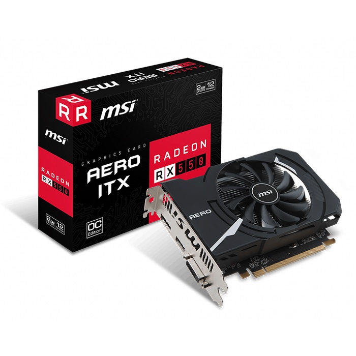 VGA MSI RX 550 AERO ITX 2G OC