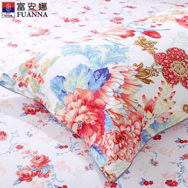 Anna Gối Da Vỏ Gối Cặp 100% Cotton Cỡ Đại Người Lớn Hoa In Mùa Hè 48*74 Đơn Mùa Hè