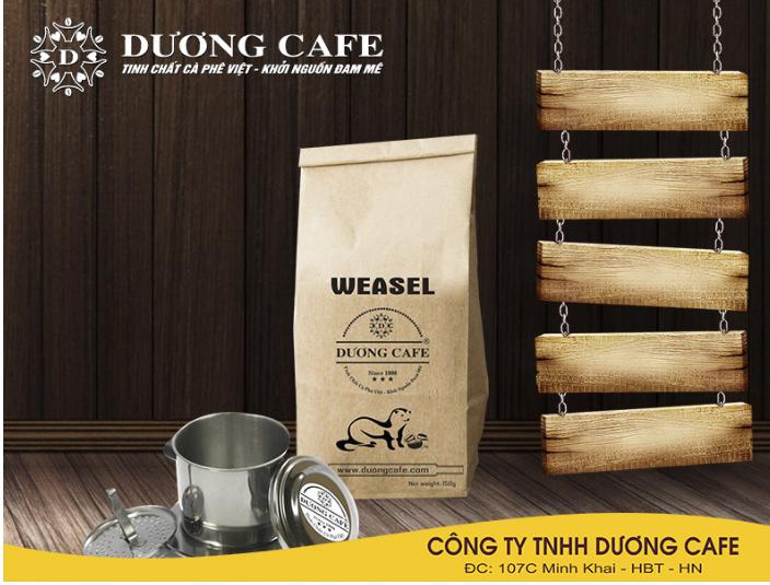 Cà phê Dương Chồn Weasel