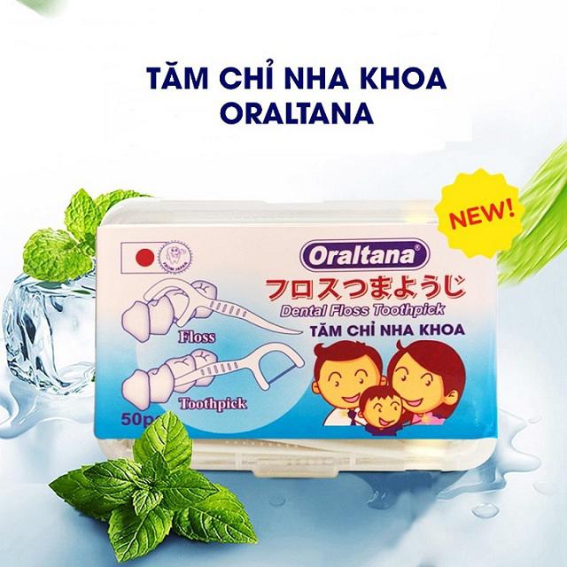 Tăm chỉ nha khoa Oraltana 50 cái combo 12 hộp