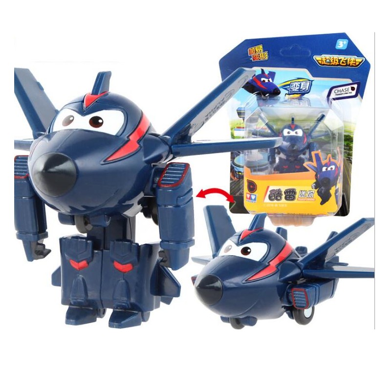 Super wings đội bay siêu đẳng đồ chơi trẻ em mô hình nhân vật máy bay mini Chase
