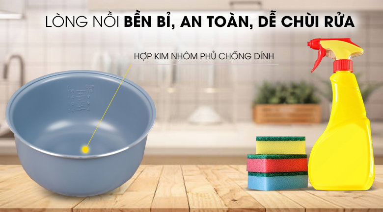 Nồi cơm nắp gài Delites NCG1010 1.8L