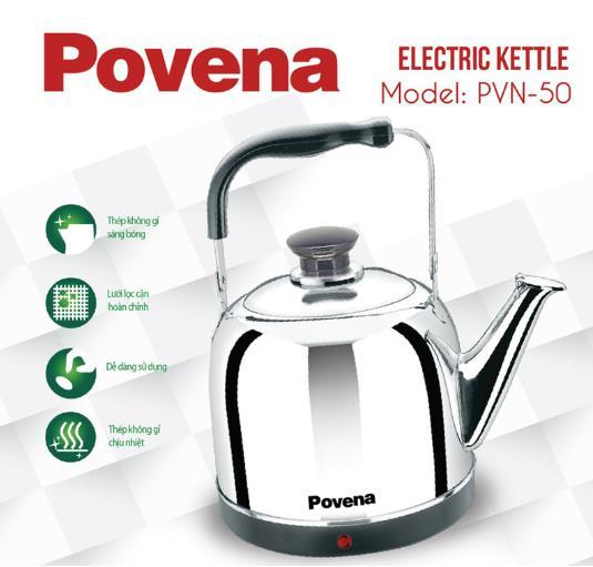 Ấm đun nước điện Povena PVN-50