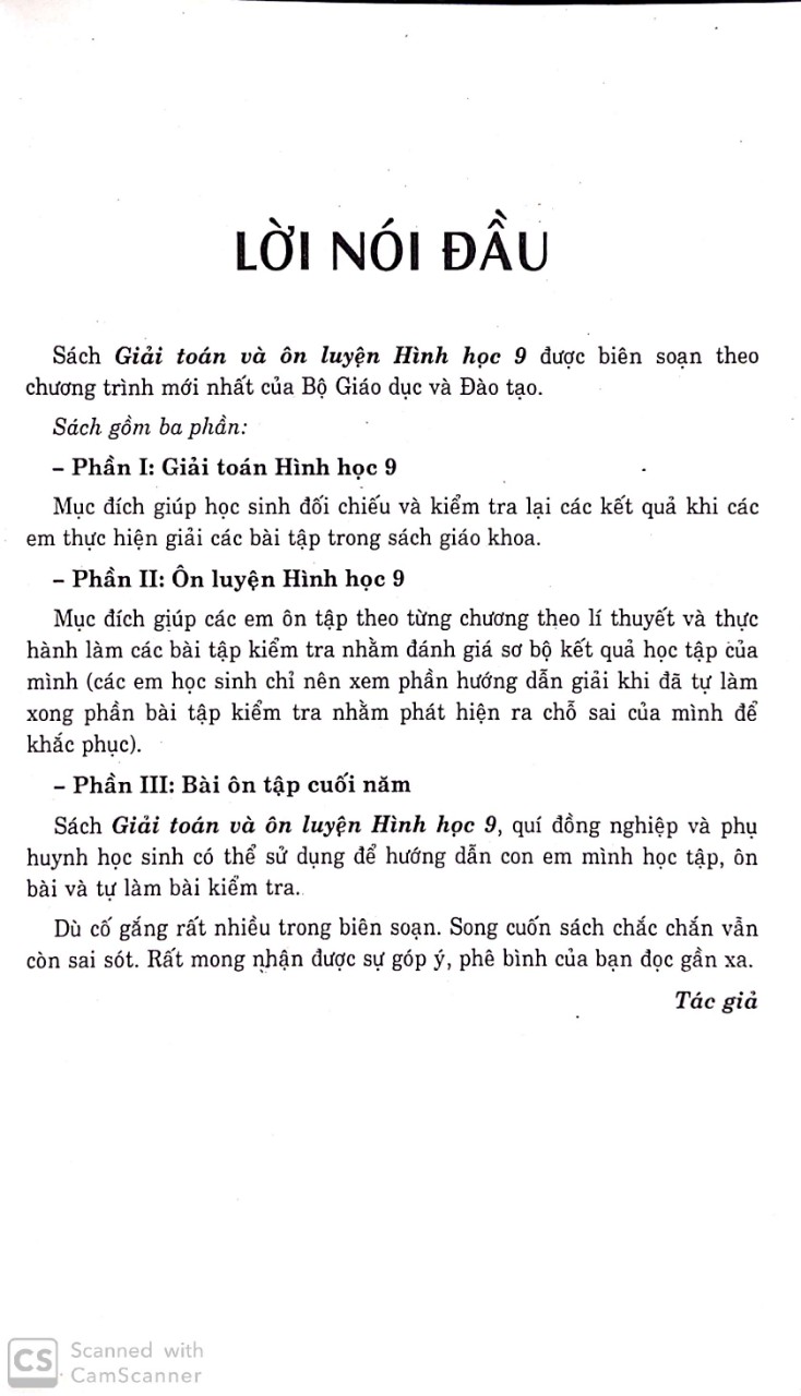 Giải Toán & Ôn Luyện Hình Học 9