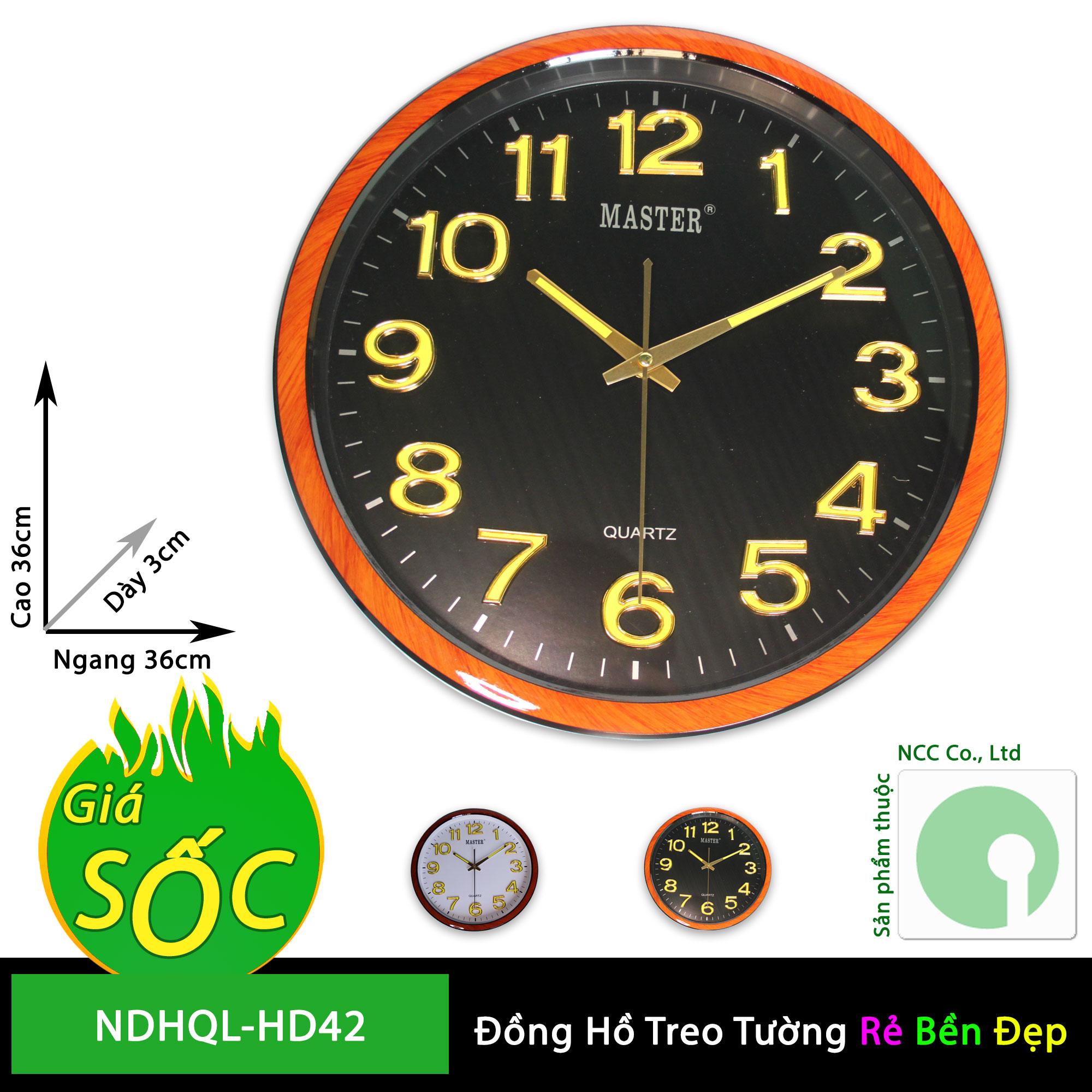 ĐỒNG HỒ TREO TƯỜNG NDHQL-HD42-D