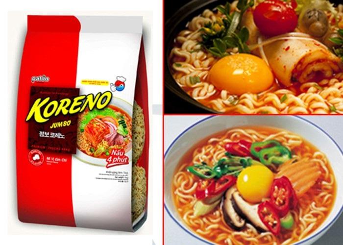 Mì Koreno kim chi 100g thùng 24 gói