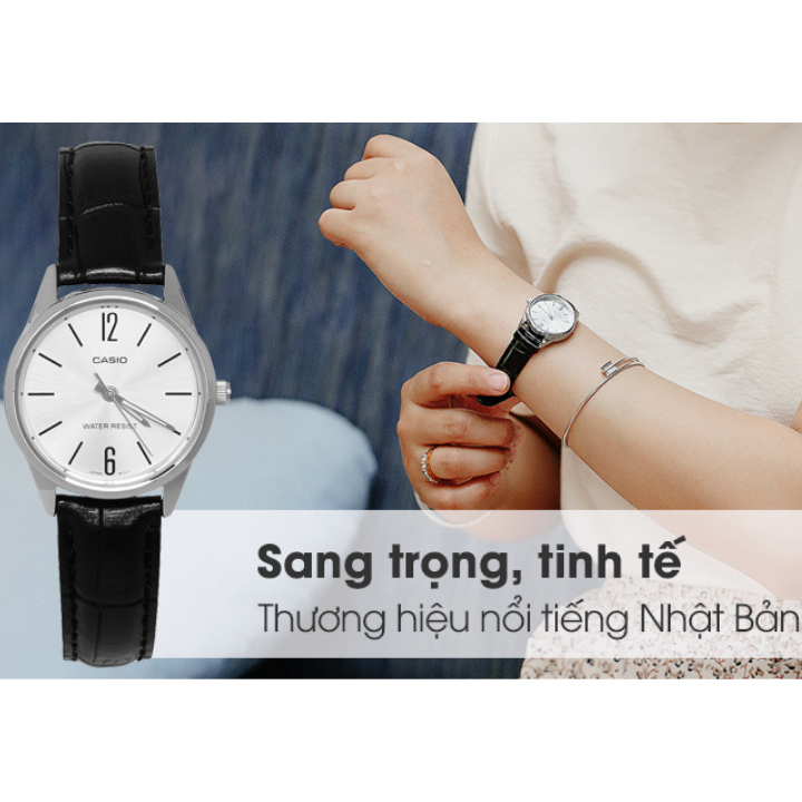 Đồng hồ nữ dây da Casio LTP-V005L-7AUDF