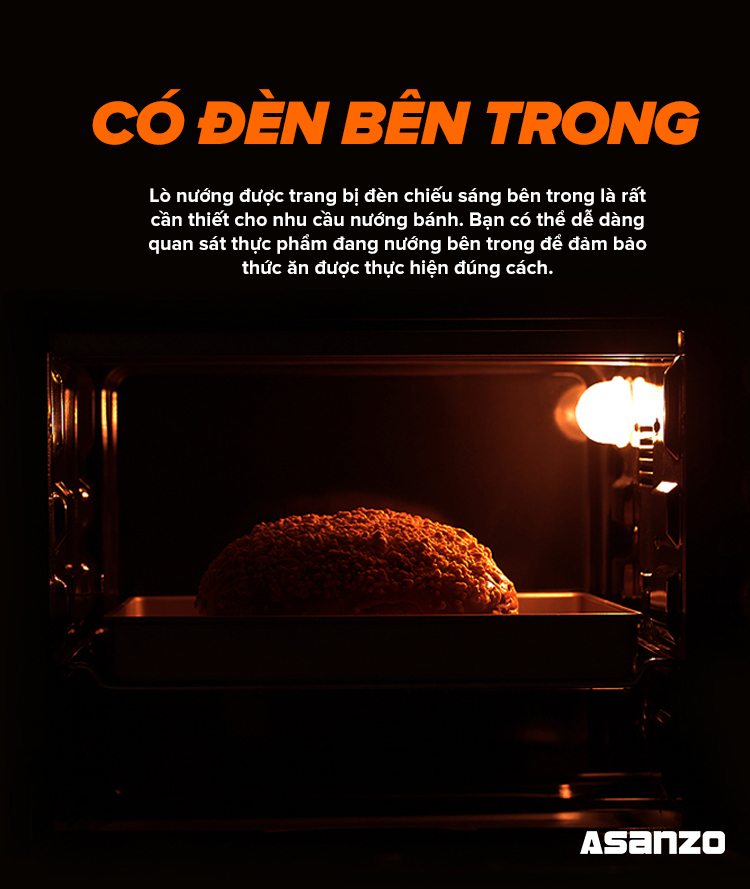 Lò nướng Asanzo EV-42A1 42L (Xám)