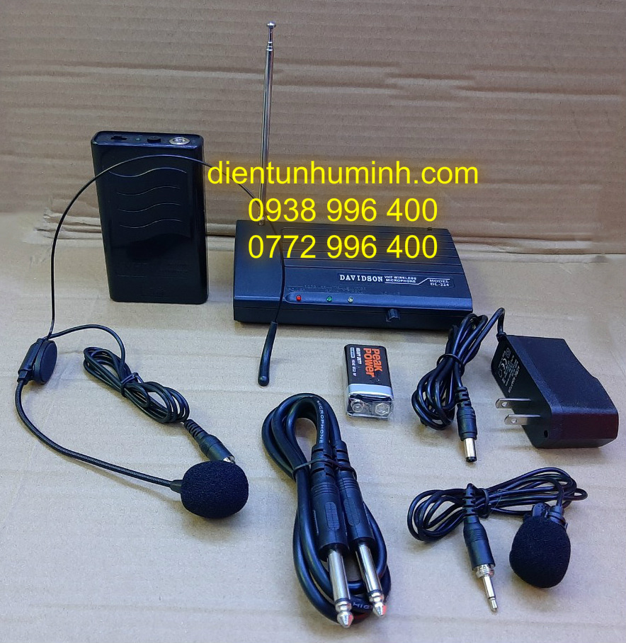 Micro không dây cài đầu Davidson V-224
