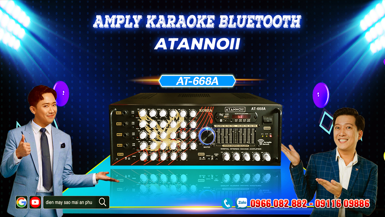 Amply Bluetooth Karaoke ATANNOII AT-668A