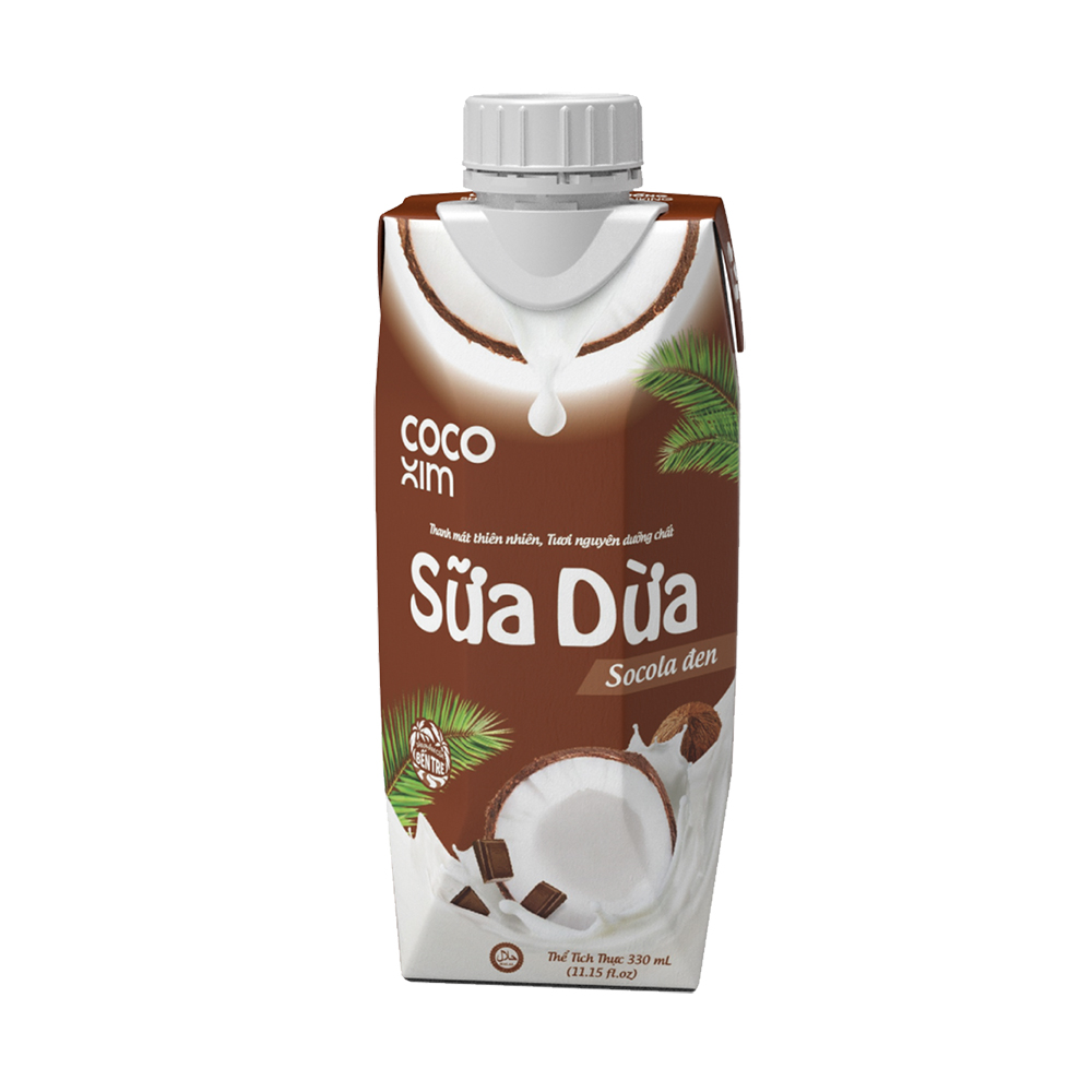 Sữa Dừa Cocoxim Socola 330Ml combo 3 hộp