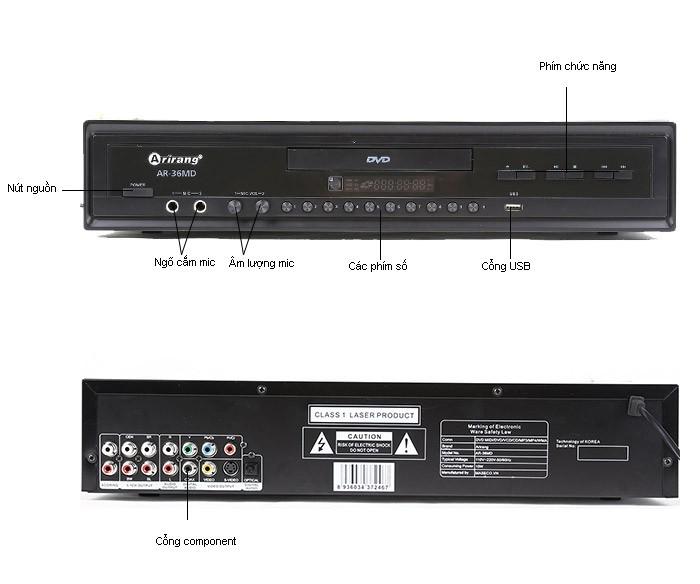 Đầu Karaoke ARIRANG AR-36MD