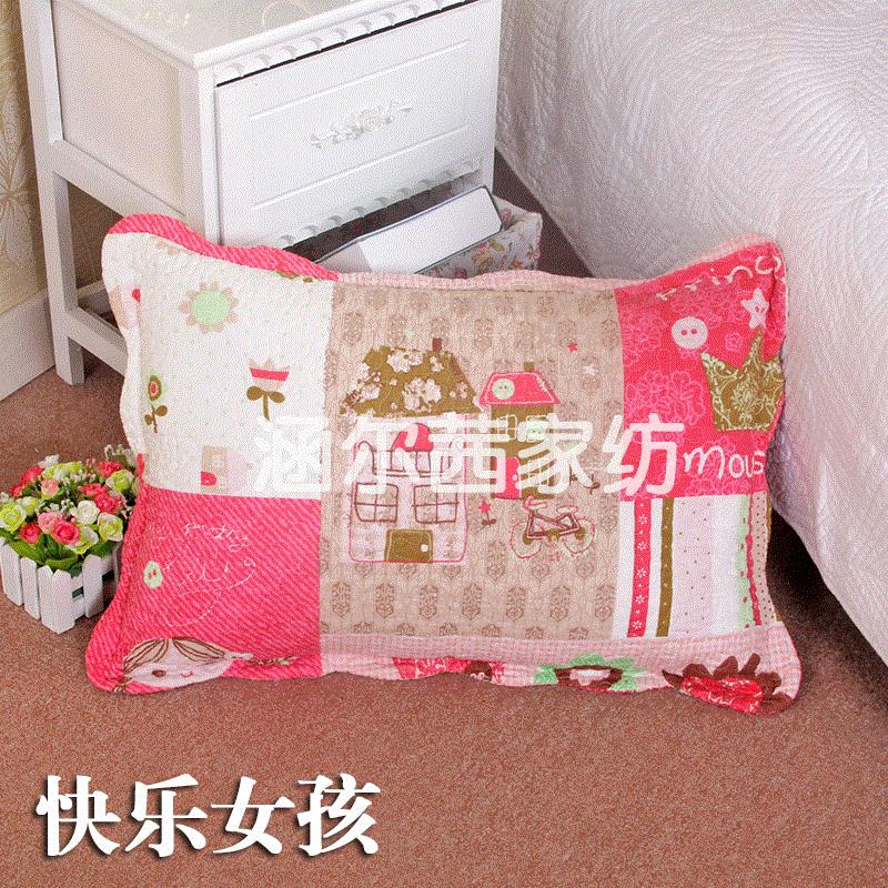 Xe Quilt Vỏ Gối Em Bé Duy Nhất Cho Trẻ Em Vỏ Gối Trên Giường Cung Cấp Vải Cotton Hoạt Hình Giới Hạn Coreless