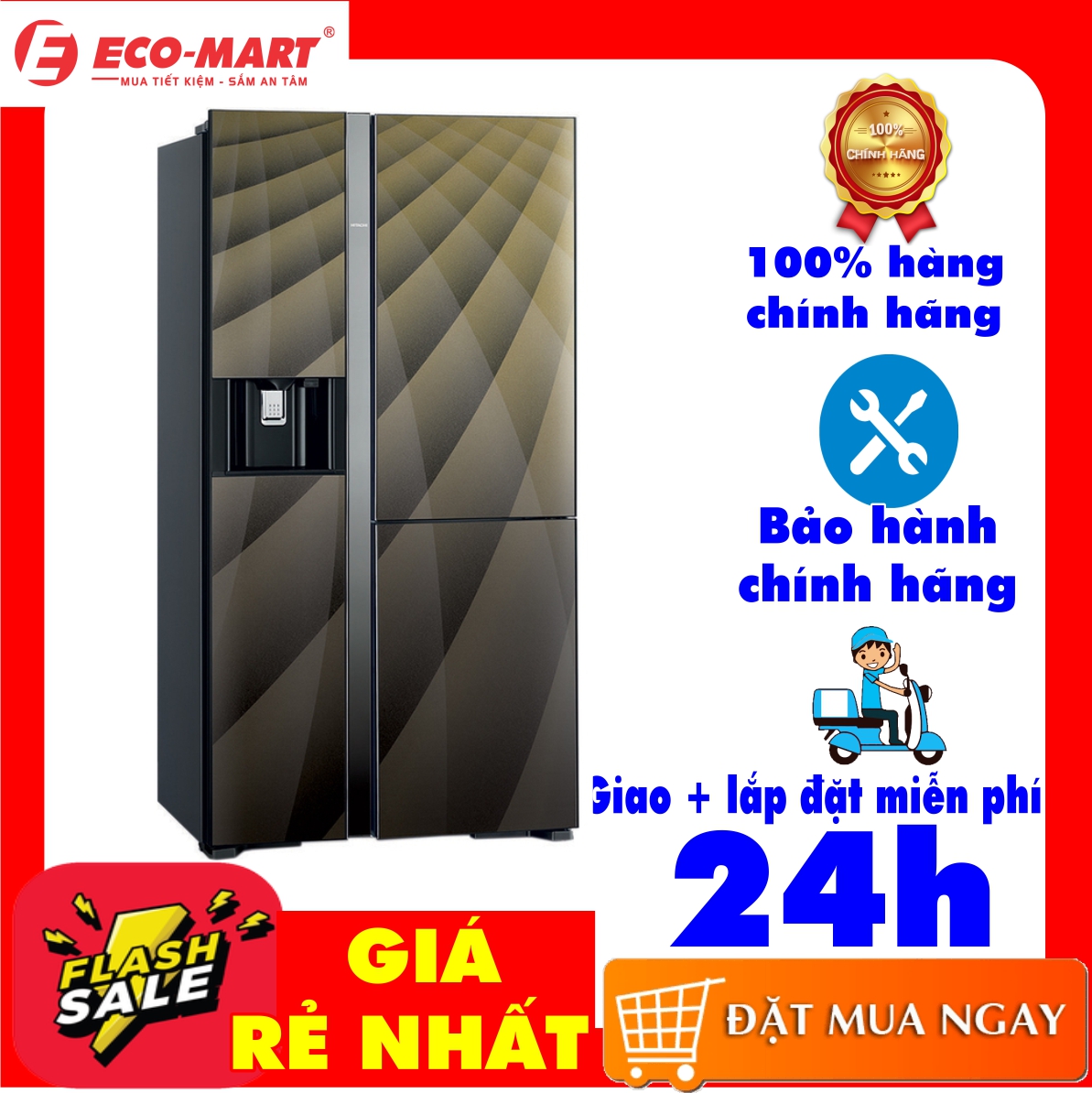 TỦ LẠNH HITACHI R-FM800AGPGV4X 584L