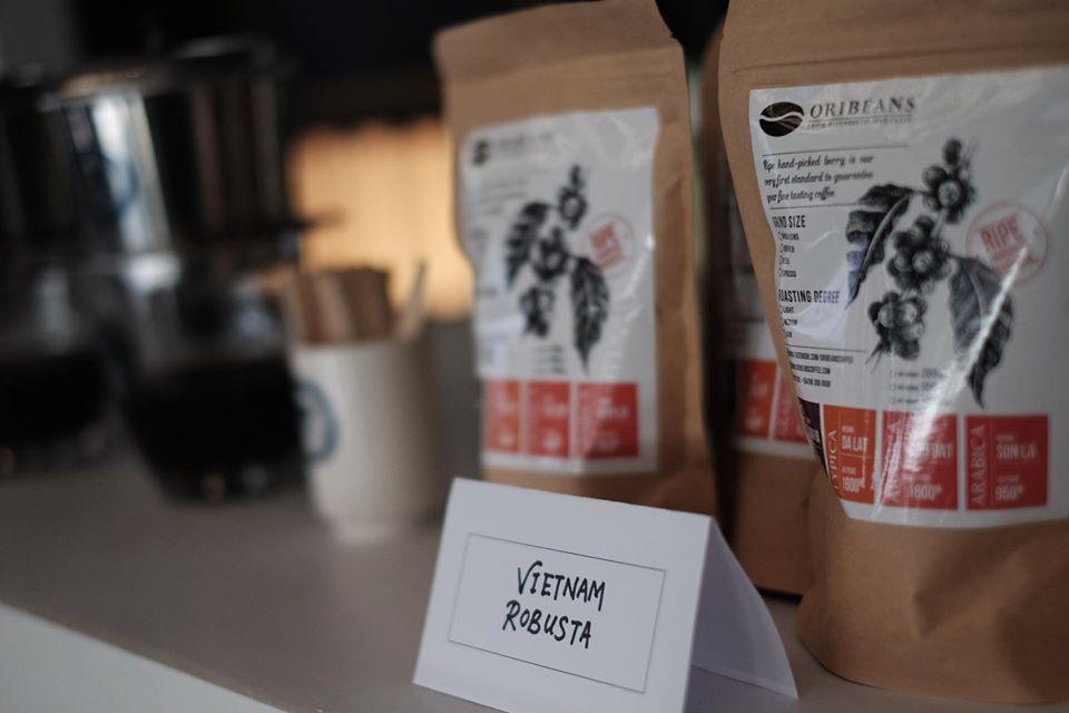 Cà phê hạt nguyên chất Robusta Oribeans