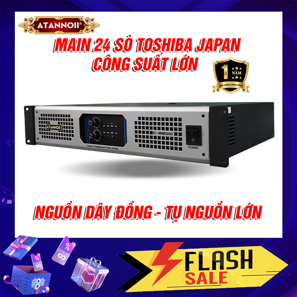 Cục Đẩy Công Suất ATANNOII C-8600 24 sò