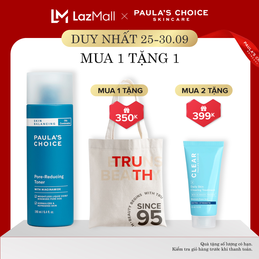 Nước hoa hồng Paula’s Choice Skin Balancing Pore Reducing Toner 190ml