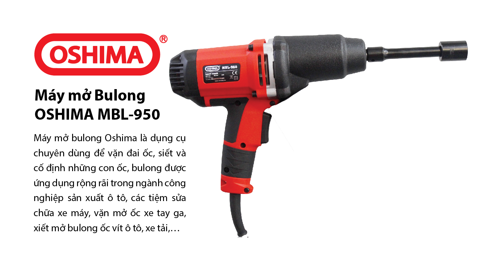 MÁY BẮT VÍT OSHIMA MBL-950