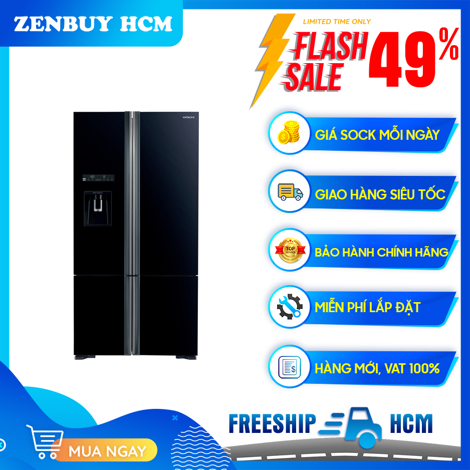 Tủ Lạnh Hitachi R-FWB780PGV6X 647 Lít