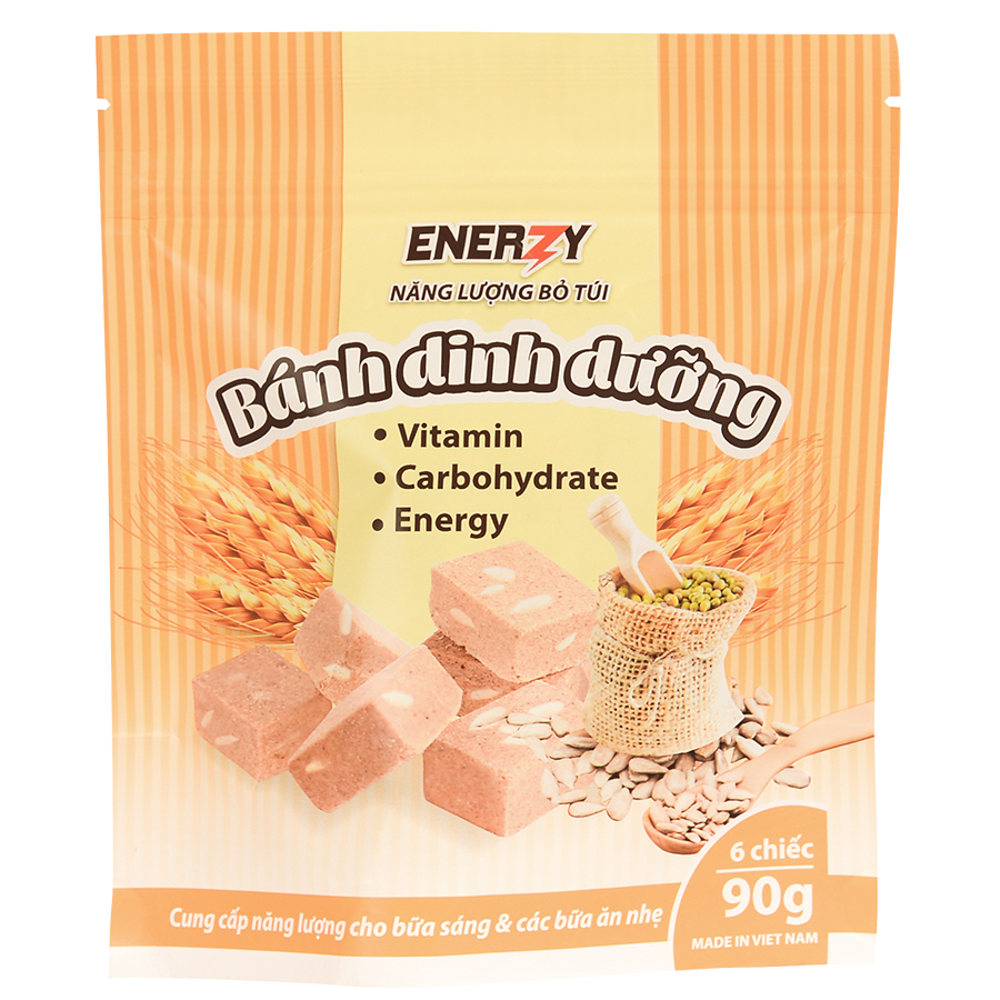 Bánh lương khô dinh dưỡng enerzy mè trắng gói 90g