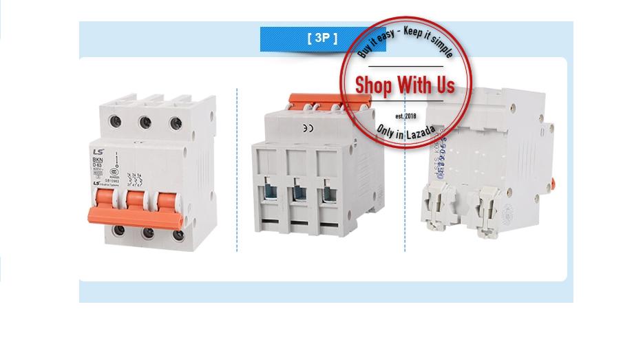 Cầu dao MCB LS BKN - 50A 6kA 3P