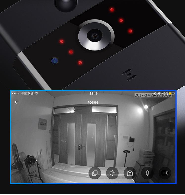 Camera Chuông Cửa Wifi Elitek ED08 720P