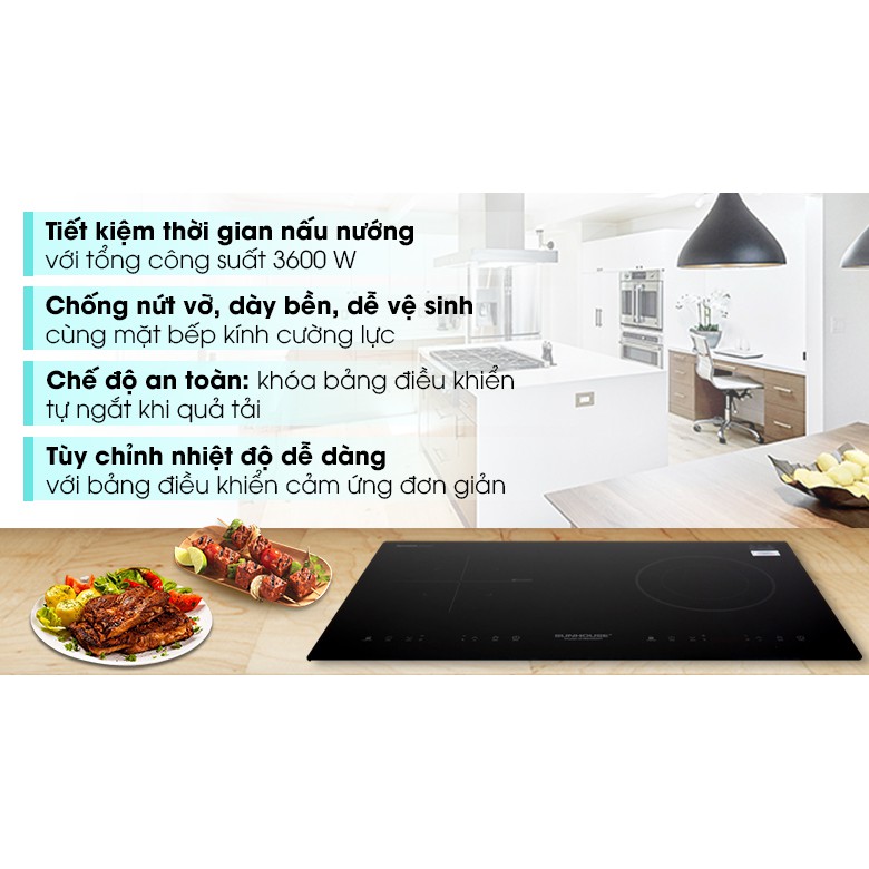 Bếp từ Sunhouse SHB9105 đôi