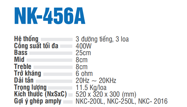 Loa treo NIKOCHI NK-456A