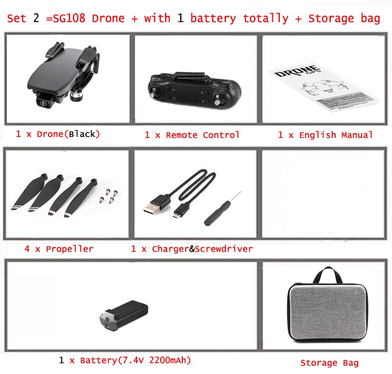 Máy bay flycam SG108 5G Wifi