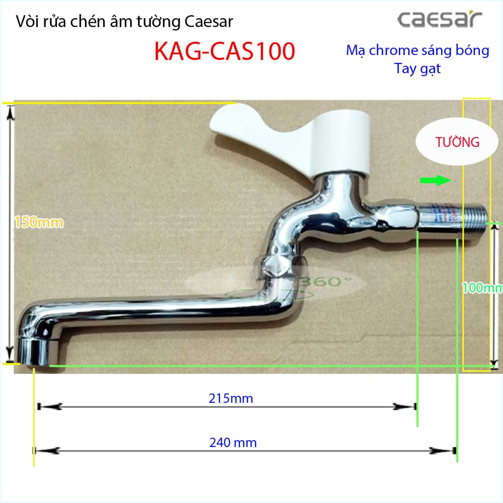 VÒI BẾP LẠNH GẮN TƯỜNG CAESAR KAG-CAS100