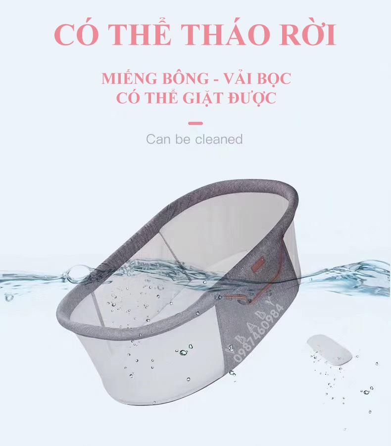 Giường nôi xếp gọn cho bé Seebaby P2