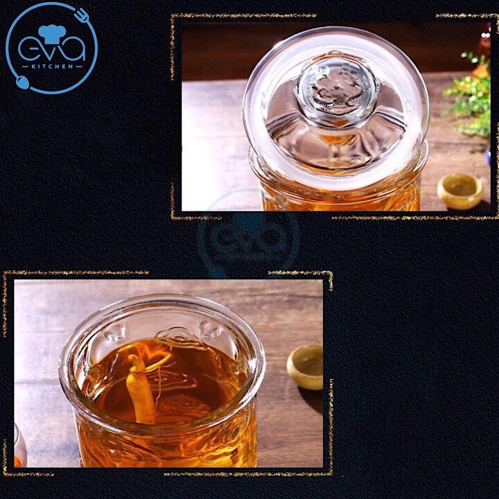 BÌNH THỦY TINH TRỤ RỒNG 8L