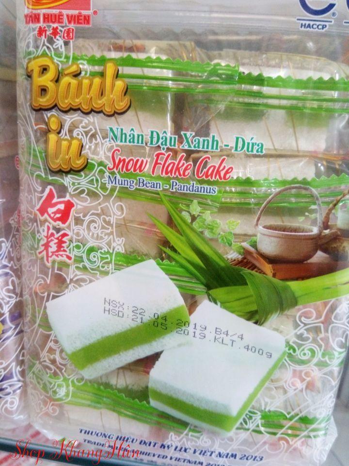 Bánh in Tân Huê Viên đậu xanh lá dứa