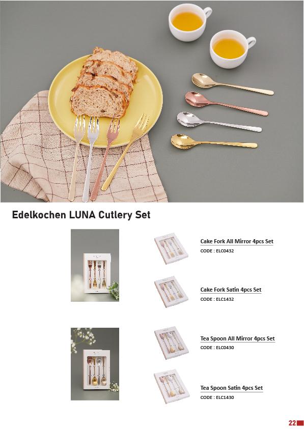 BỘ 4 MUỖNG TRÀ INOX EDELKOCHEN