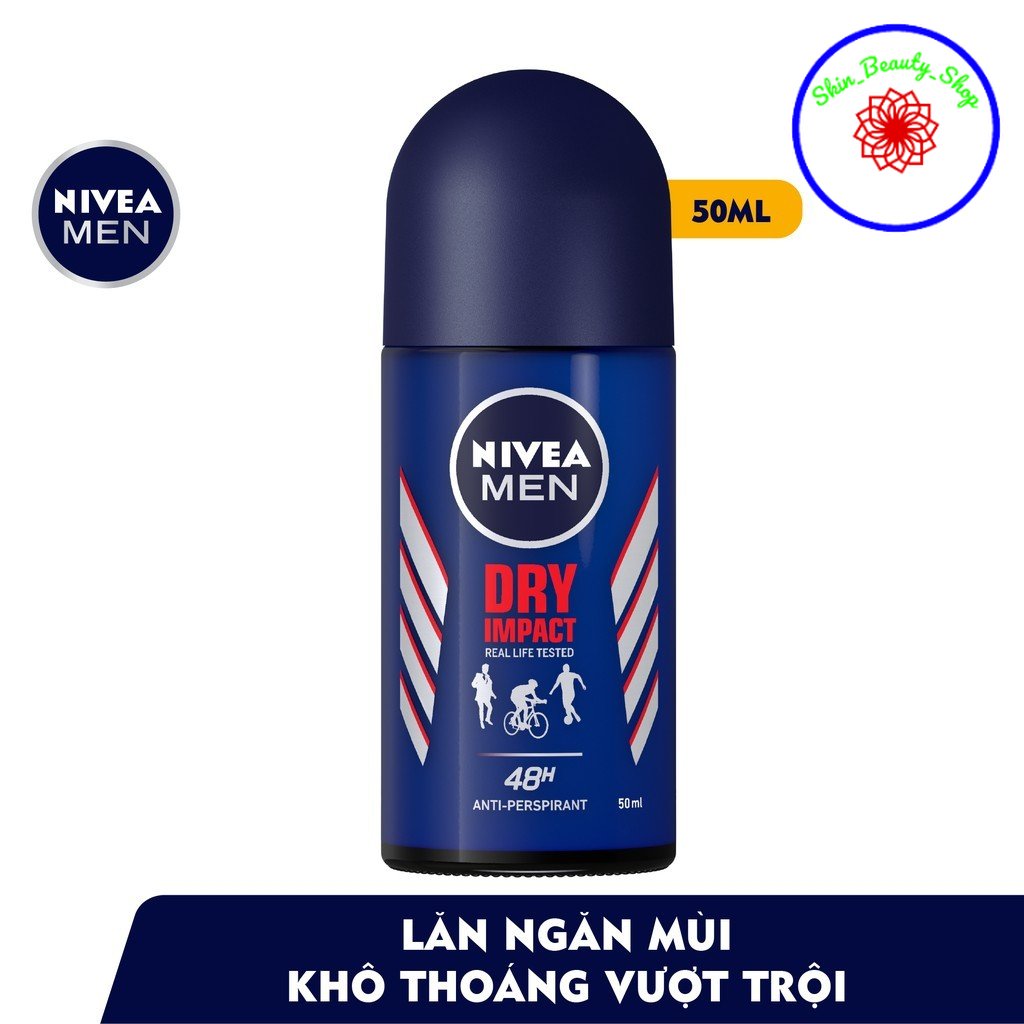 Lăn Ngăn Mùi NIVEA MEN Dry Impact Khô Thoáng 50ml 81610 MixASale