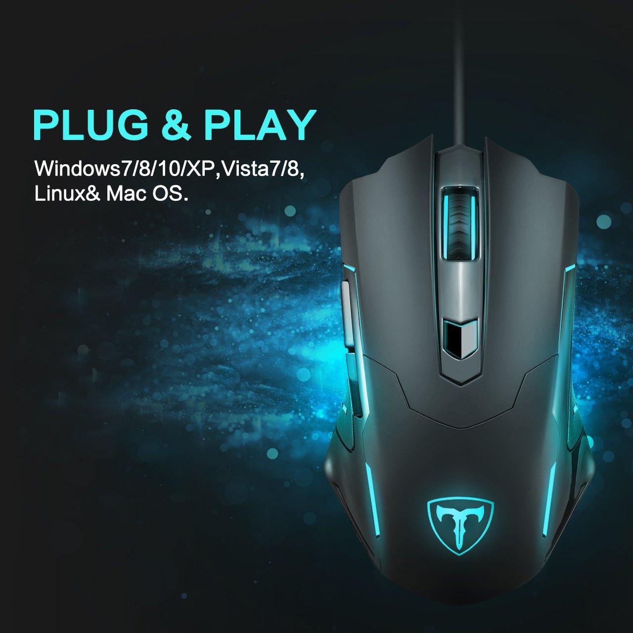 Chuột máy tính - Mouse PICTEK T9 - 6 nút
