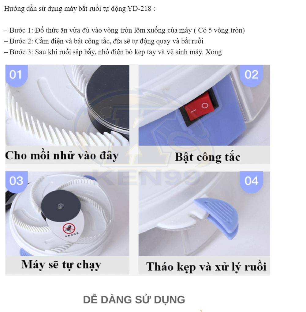 Máy bắt ruồi tự động thông minh YD218